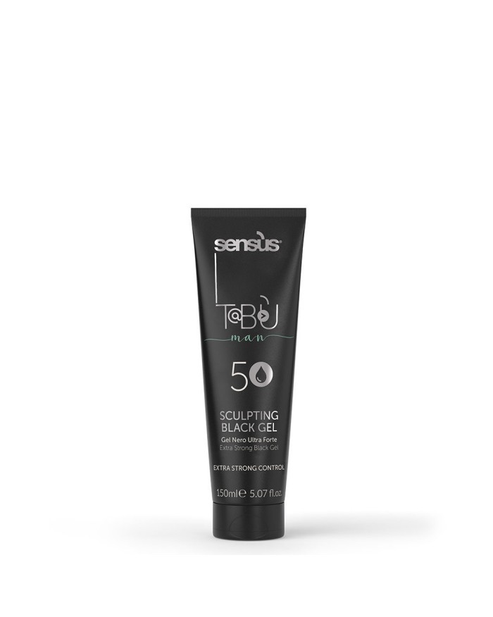 SCULPTING BLACK GEL Stiprios fikasicijos juodos splavos plaukų gelis